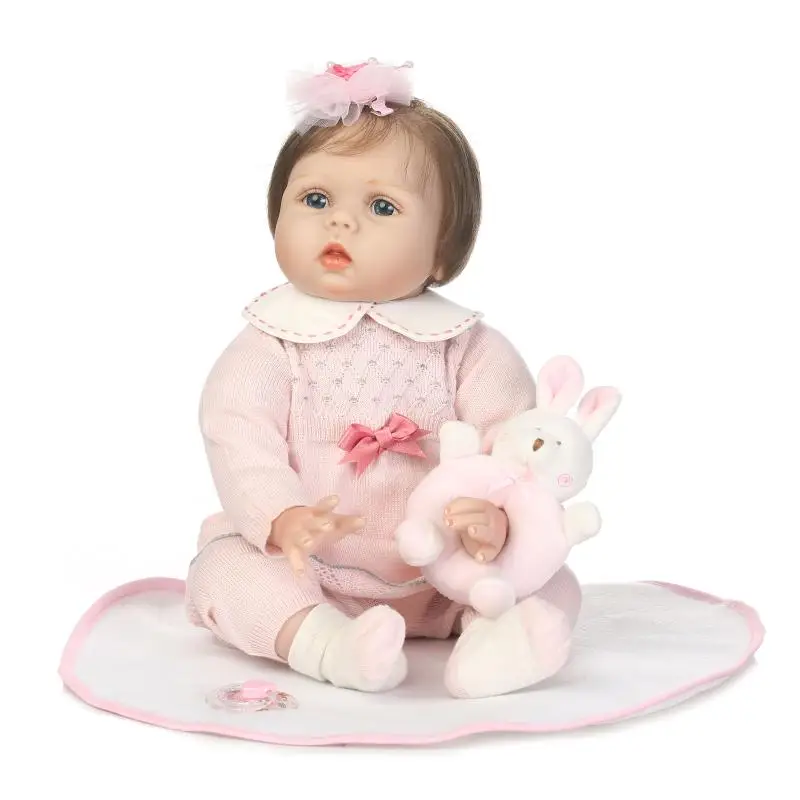 

Кукла Reborn Baby, мягкая виниловая, силиконовая, нежный сенсорный, креативный подарок для детей на день рождения и Рождество, 55 см