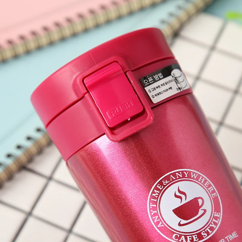 Нержавеющая сталь с двойными стенками кофейная вакуумная фляга автомобильный