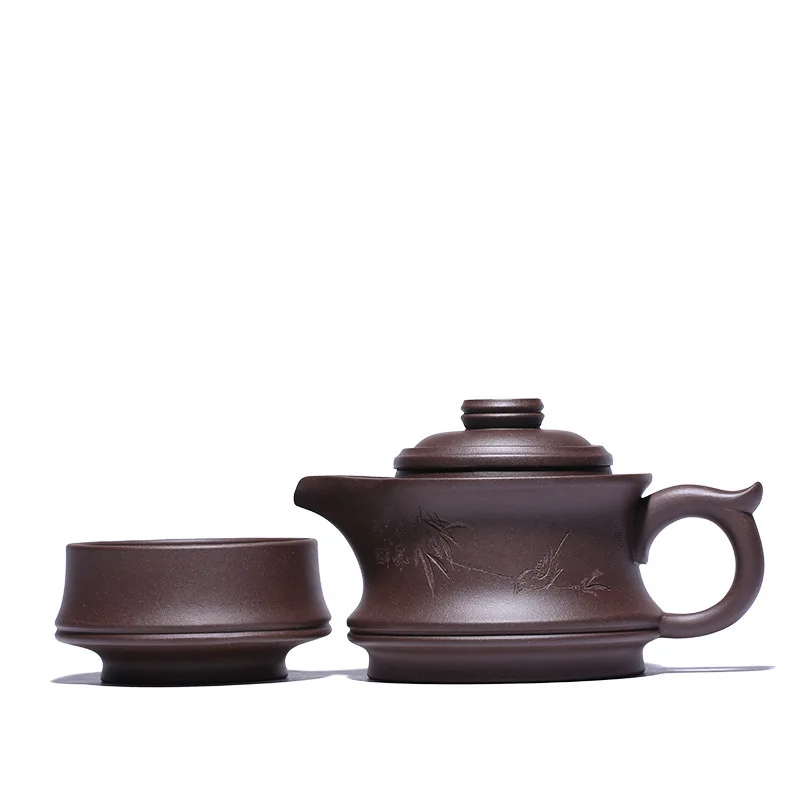 sand tea sets undressed ore reasonable bamboo purple clay pot is carved painting justice cup small cups | Дом и сад