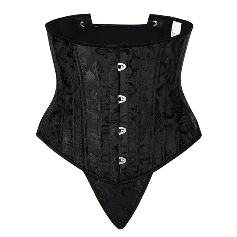28 Sprial Steel костяной корсет бюстье Black Shapewear для талии тонкий утягивающий