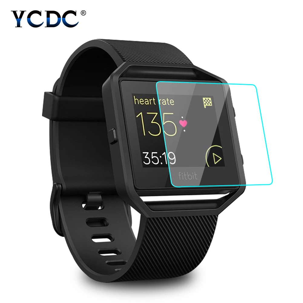 9H твердость 0 26 мм для умных часов Fitbit Blaze Премиум Защитная пленка экрана Arc 2.5D