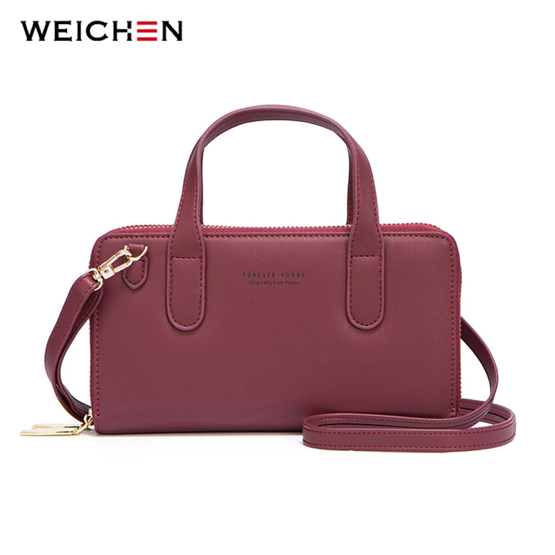 Бренд WEICHEN сумка-мессенджер Женская Высококачественная Кожаная Мини сумка через