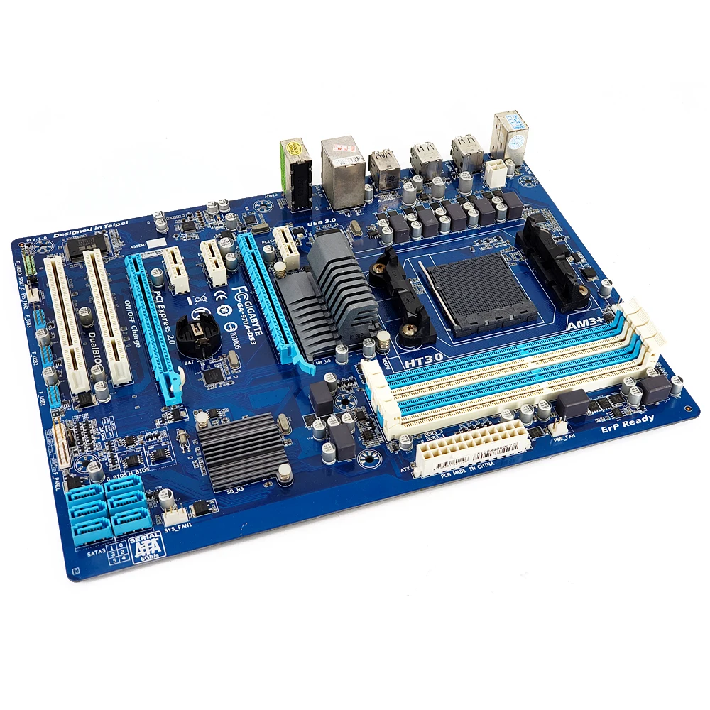 Материнская плата Gigabyte GA-970A-DS3 970A-DS3 AMD 970 Socket AM3+ FX Phenom II Athlon II DDR3 32G SATA3 USB3.0 ATX
