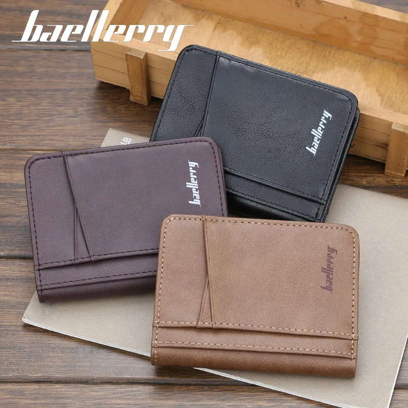 Baellerry много выездных мужчин ts тонкие кошельки мужские кожаные брендовые