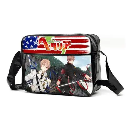 1 Axis Powers Hetalia APH принт мультфильм косплей слинг пакет сумка на плечо сумка-мессенджер Студенческая школьная сумка унисекс - Цвет: 1