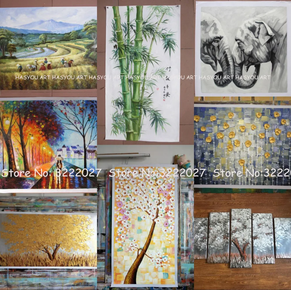 

Hand painted Modern Abstract wall Art Oil Painting on Canvas Wall Art Picture Home Decor for Living Room Impressionism Paintings