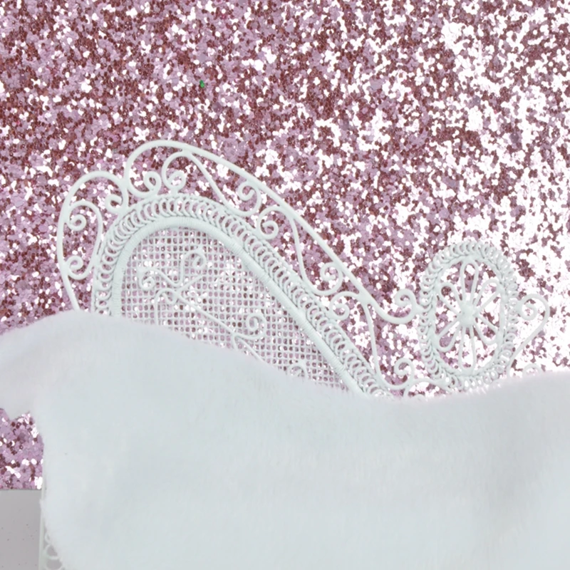 Детские розовые блестящие обои для девочек постельное белье детской комнаты 10 м