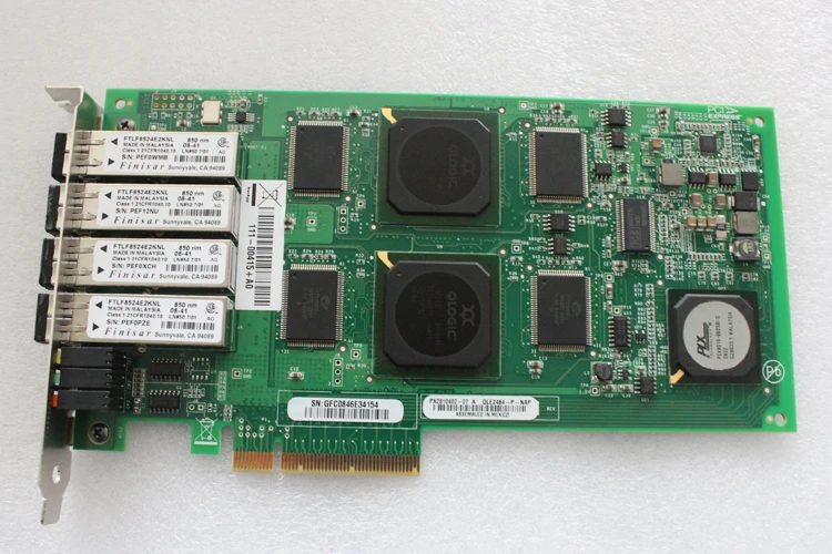 

QLOGIC QLE2464-NAP, 4 Гб PCI-e четырехканальный хост-адаптер шины, оптическая карта