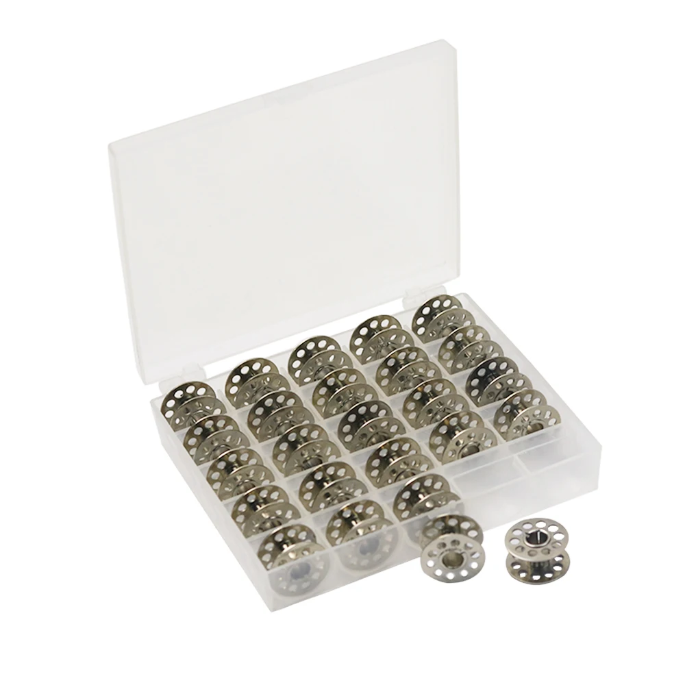 Household 25pcs Stainless Steel Sewing Machine Bobbins Spools for Home Needlework Craft Tools | Дом и сад