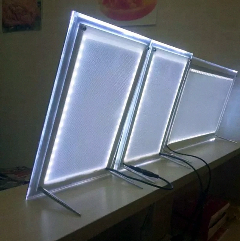 A3 акриловая рамка со светодиодной светильник тбокс ресторанная Светодиодная