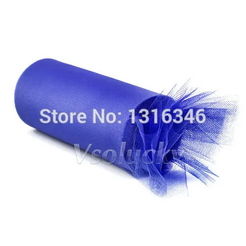 1 рулон голубая Тюлевая шпуля 6x25 ярдов|decorative decorative|decor diydecoration blue |