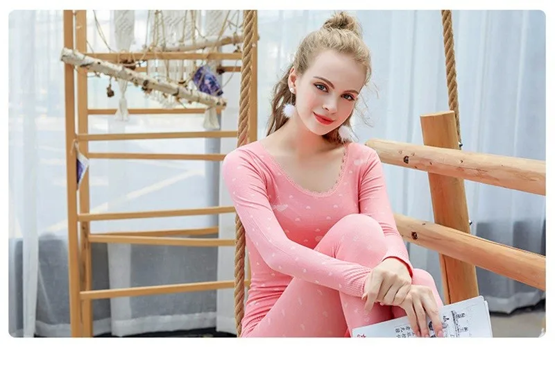 BEFORW, модное милое термобелье с принтом, тонкое, Tmall, женская зимняя одежда, сексуальная форма, кальсоны, термо нижнее белье для женщин
