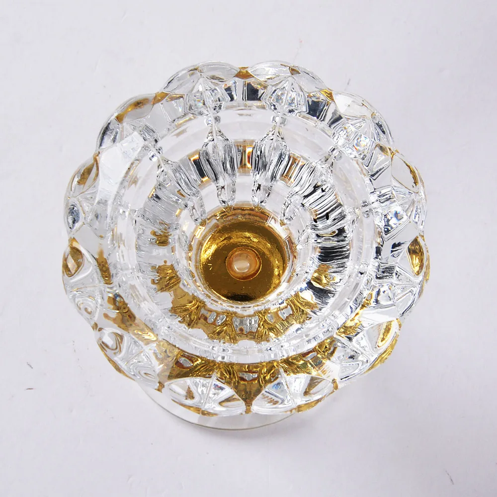 Портативный классический подсвечник из хрустального стекла подставка с