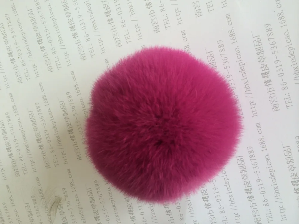 Помпон 6 см помпон из натурального меха кролика Рекс плюшевые шарики ручная