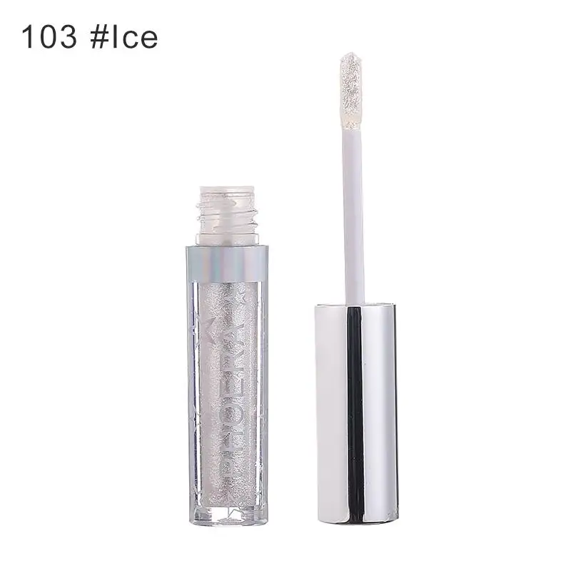 03 Ice PHOERA 24 цвета металлик Алмаз жемчужно водянистые тени для век сверкающие вечерние Сияющие модные жидкие блестящие тени для век прочные TSLM2 - Цвет: 03 Ice