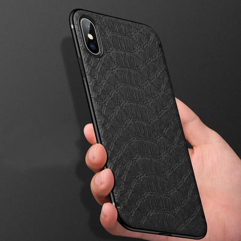 Stelllife мягкий чехол для телефона из ТПУ с текстурой крокодила iPhone XR X XS Max бизнес