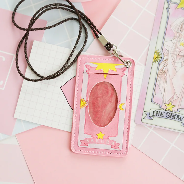 Карта Captor Sakura cartoon повесить шею автобус банк набор карт Магическая карта девушка
