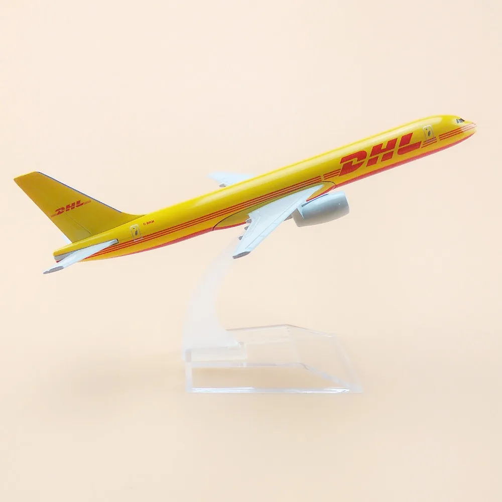 Air DHL Airlines Boeing 757 B757 Airways модель самолета 16 см сплав металла w Стенд ремесла