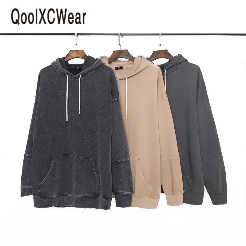 Толстовка QoolXCWear 2019 Оверсайз в стиле хип-хоп Повседневная Уличная одежда для