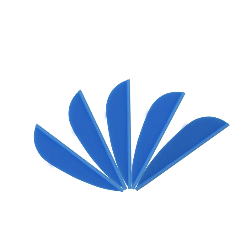 Blue 200 шт. 1,7" стрелы для стрельбы из лука перо резиновые Vanes Fletching Fletche стрелы DIY Инструменты для лука наружная практика стрельбы аксессуары - Цвет: Blue