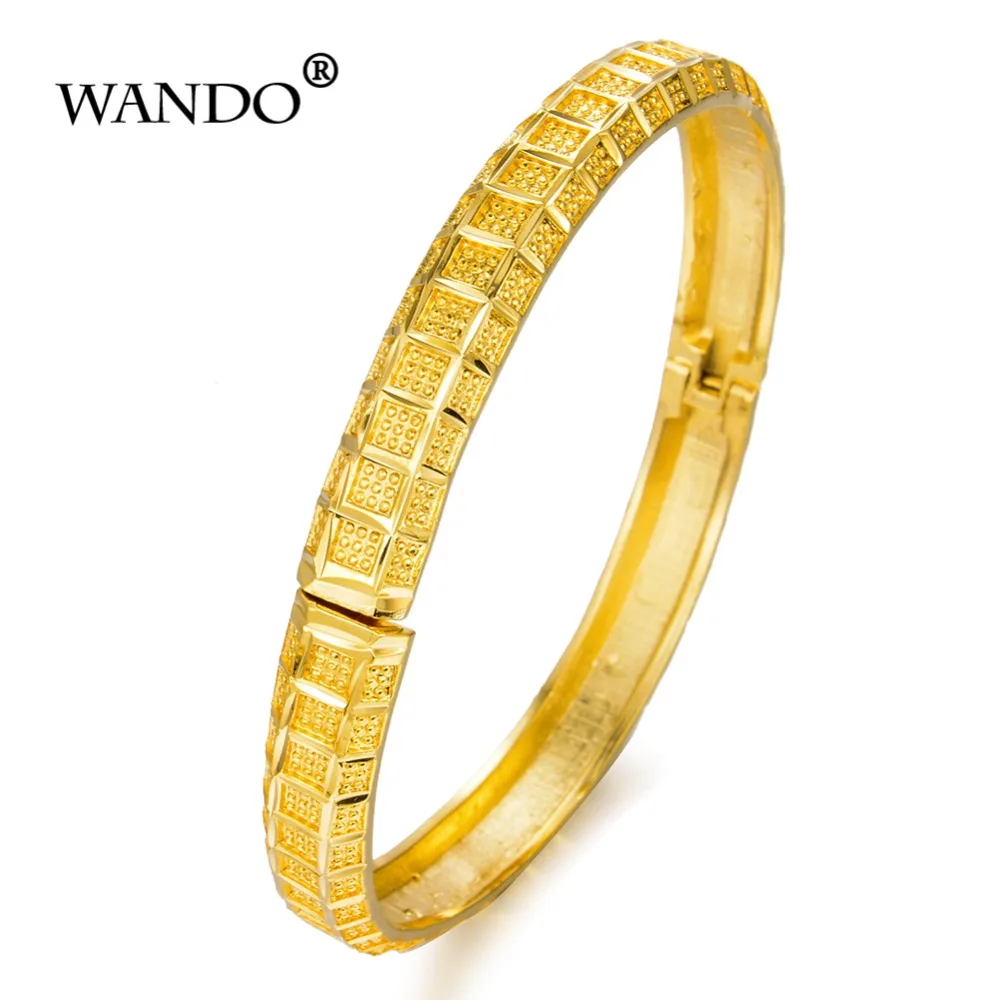 WANDO Jewelry открывается дубай изысканный браслет для женщин золотой цвет и медь