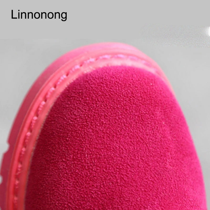 Linnonong Autumn Winter Children Boots Fashion Lace up Leather Kids Antislip Martin for Boys Girls Size 27-36 | Детская одежда и