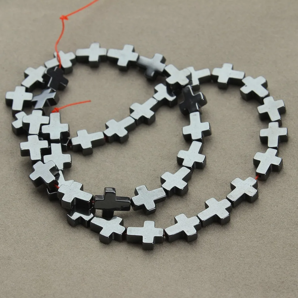 1strand/lot 2019 New Not Magnetic 8x8mm Natural Black Hematite Stone Double Hole Square Loose Spacer Beads DIY Jewelry Wholesale | Украшения
