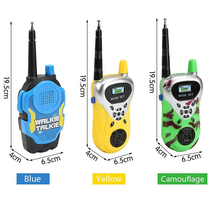 

Kid Toys A Pair 50M Walkie Talkies Mini Portable Handheld Two-Way Radio Toy Kids Children Outdoor Indoor Phone With Original Box