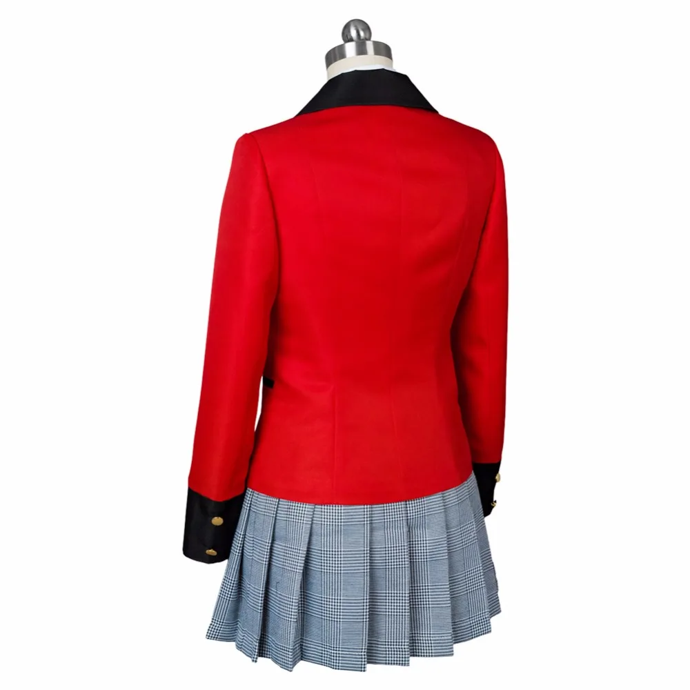 Kakegurui Косплей Костюм юмеко джабами компульсивный игрок Kakegurui Hyakkaou Косплей Униформа школьное платье костюм