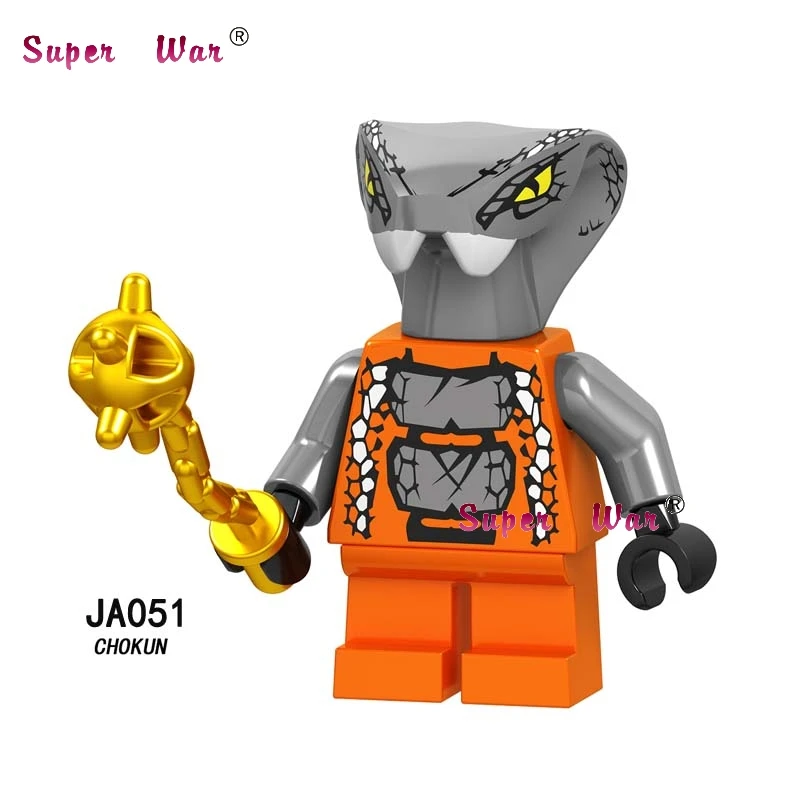 JA051 50 шт. модель строительные блоки серии Action Bone Frakjaw Garmadon скелетные игрушки для детей - Цвет: JA051