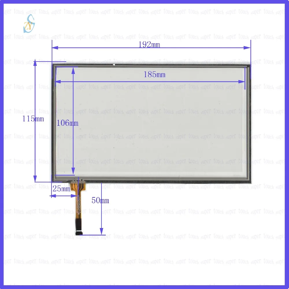 ZhiYuSun 192 мм * 115 KDT 6929 8 дюймов сенсорный экран Стекло резистивный USB Сенсорная панель