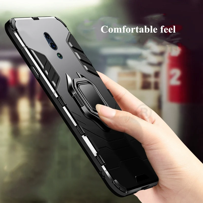 Чехол для OPPO Reno кольцевой держатель армированный бампер задняя крышка 10x zoom