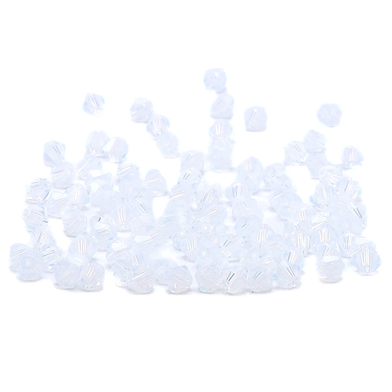 

Transparent 100pc 4mm Austria Crystal Bicone Beads 5301 Glamour Glass Beads DIY Jewelry Production S-10