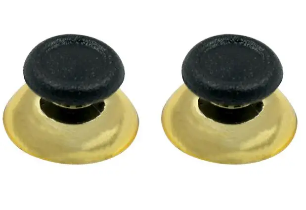 Хромированные аналоговые Thumbsticks с противоскользящей крышкой для PS4/PS4 Slim/PS4 Pro контроллер красный синий серебристый золотой - Цвет: Gold