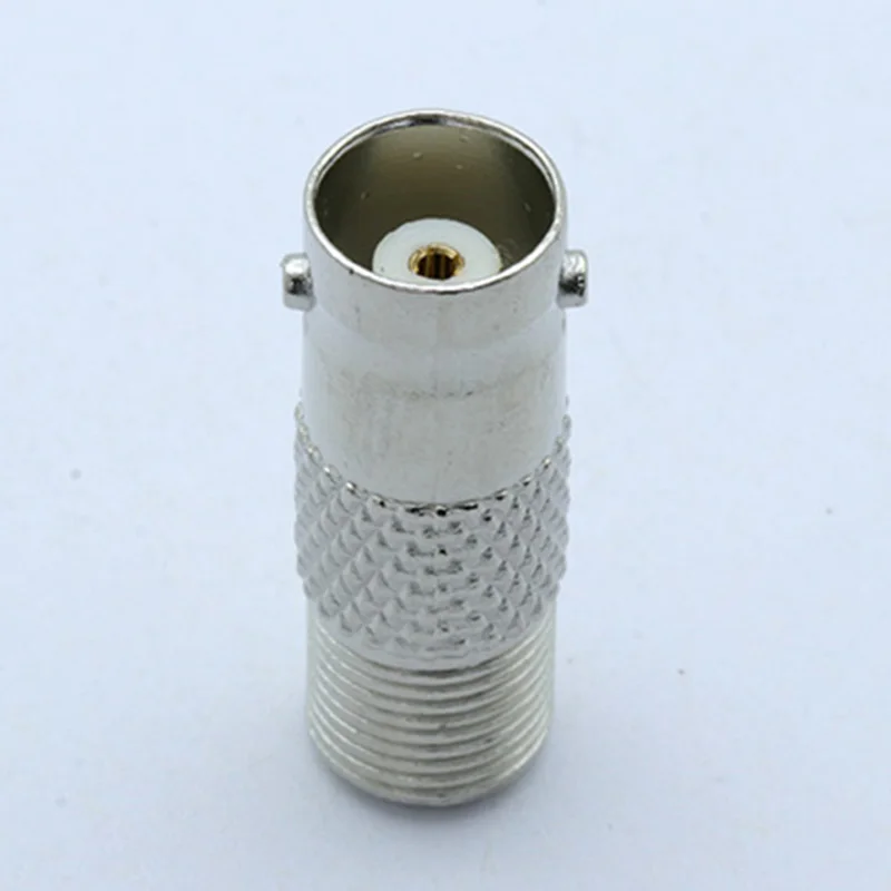 

100pcs/lot BNC Female to F Female Connector Nickel Plated BNC Jack to F Jack Socket Straight Connector Coaxial Adapter