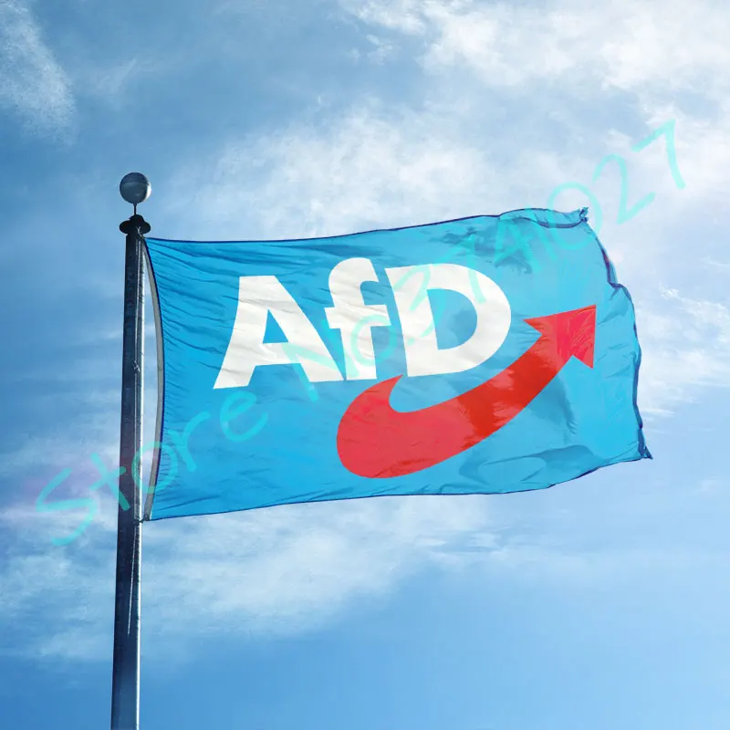 

AfD flag wih two grommet 90x150cm 100D polyester custom Germany flag banner