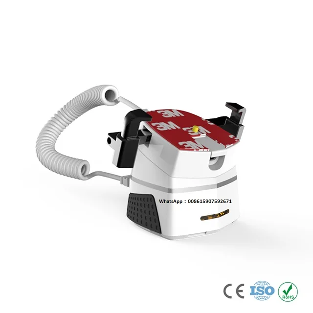 For apple with clamp A106 Настольный смартфон противоугонные решения держатель охранного экрана сотового телефона Подставка с alarm_and Зарядка для iphone, android - Цвет: For apple with clamp