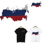 Нашивки с надписью на русской карте для нанесения утюга на одежду