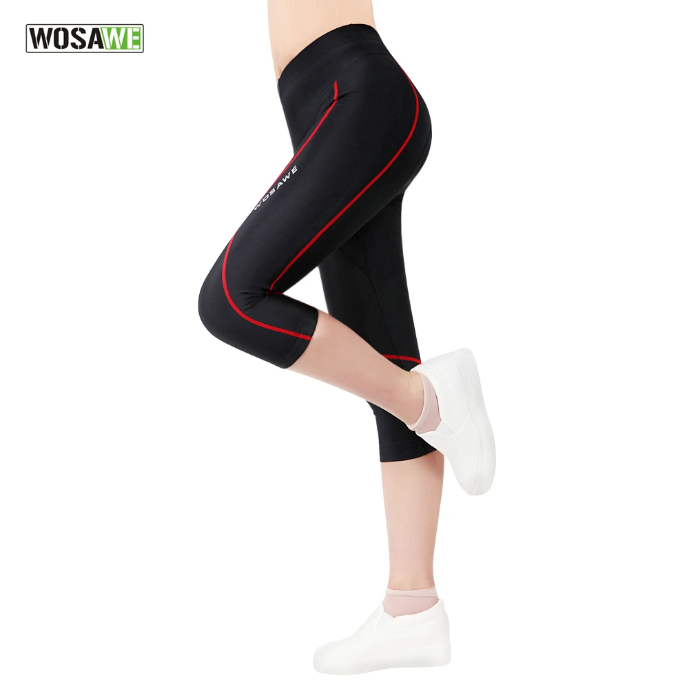 Wosawe штаны для спуска с горы Cuissard Velo Femme Pantalon 3/4 велосипедные обтягивающие