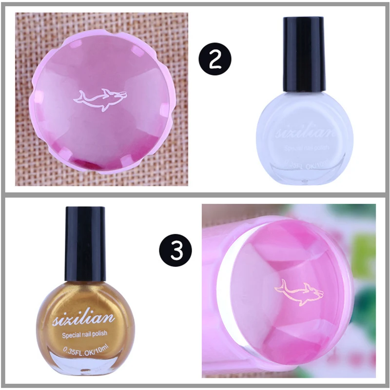 Высокое качество яркие 24 цвета штамповка для ногтей Переводные Лаки гель лаки