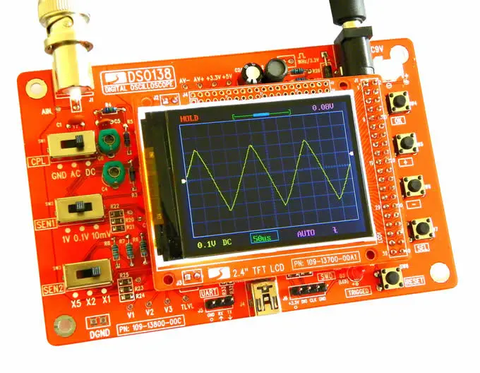 Новый карманный цифровой осциллограф DSO138 (частота дискретизации 1 Msps)|kit kits|kit