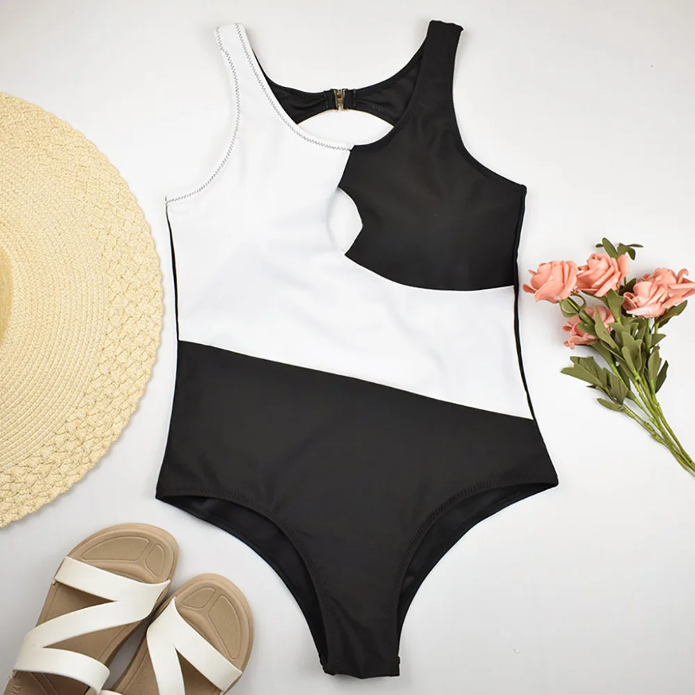 Купальник пуш-ап 2019 maillot de bain enfant fille сексуальный женский бикини Цельный купальник
