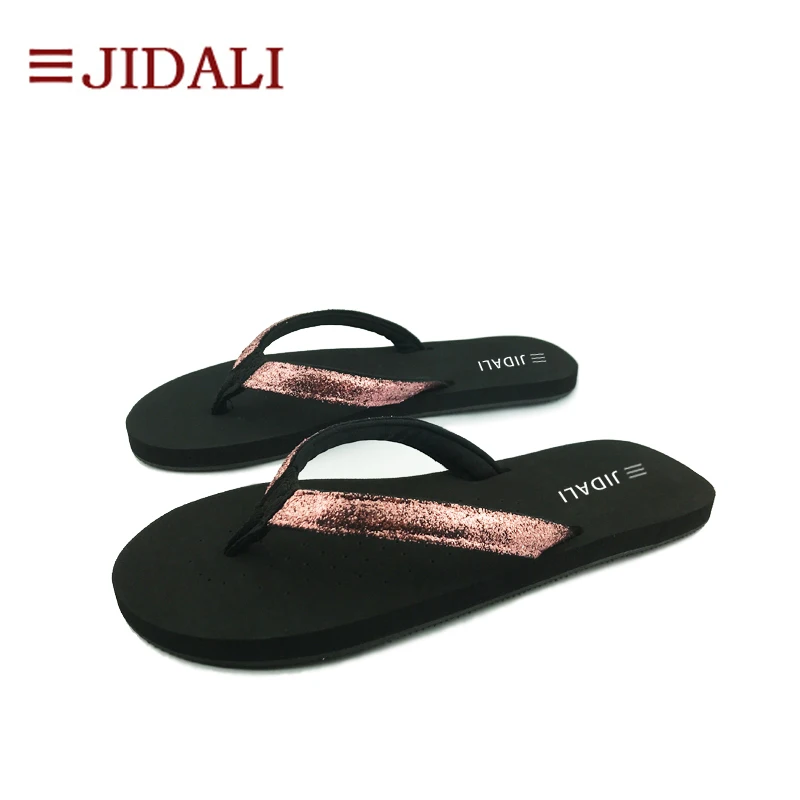 JIDALI/Модная женская обувь; удобные легкие и гибкие летние женские тонкие сандалии из ЭВА на плоской подошве; шикарные женские сандалии; Размеры 35-39