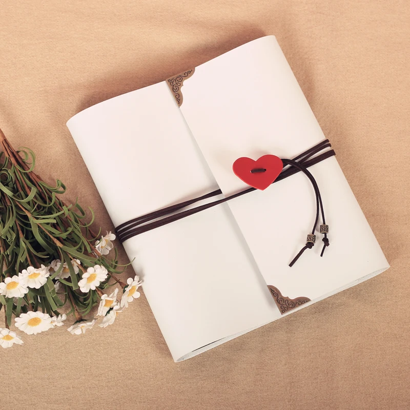 Высококачественный кожаный хит в форме сердца diy подарочный альбом ручной работы