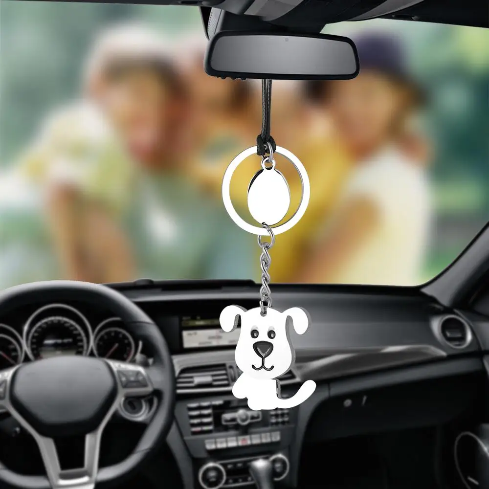 

Car Pendant Swing Rock Moving head Pet My Dog Rearview Mirror Decoration Hanging Ornaments Automobiles Interior Cars Accessories