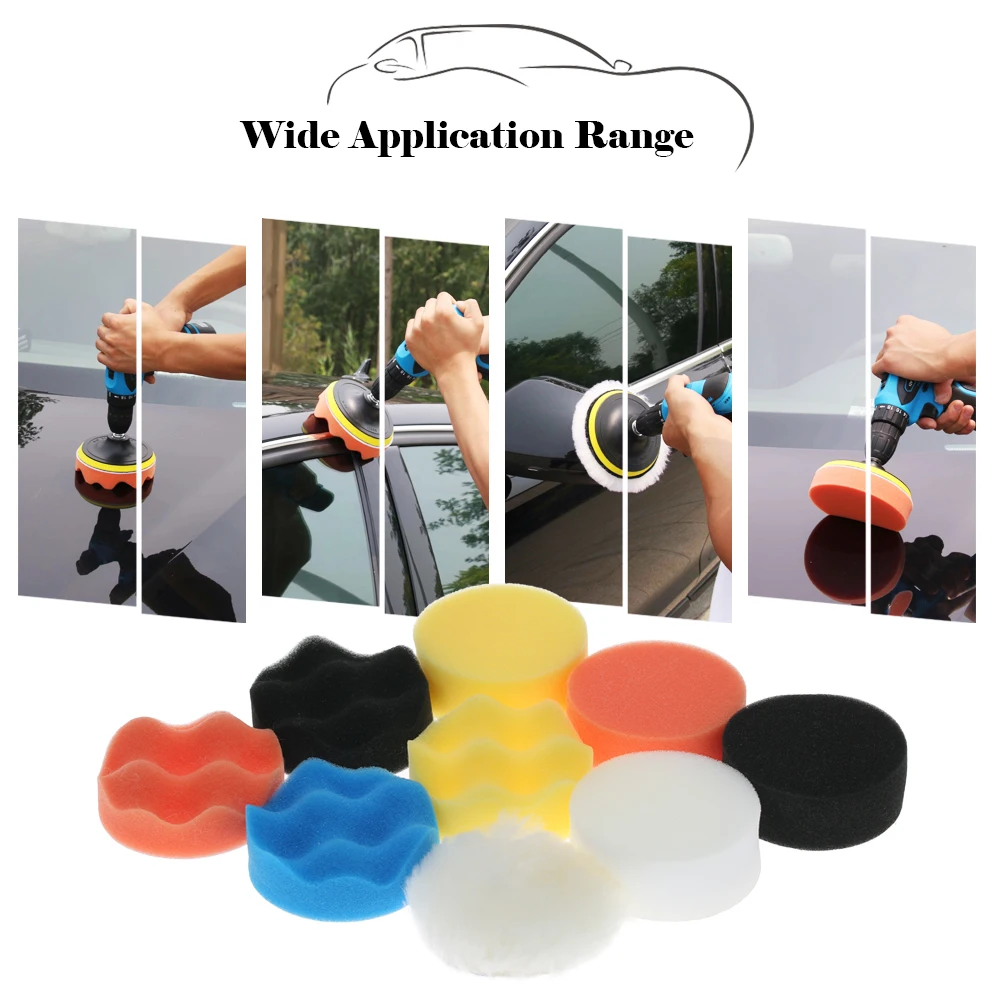Новинка 11 шт. автомобильные полировальные прокладки восковая пена Полировочная