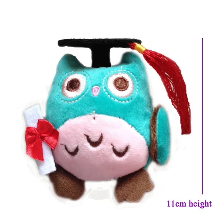2pcs/lot Hot!!! 11cm Super Cute graduation wisdom Owl Plush Toys 2 Colors Soft Free Shipping gift | Игрушки и хобби