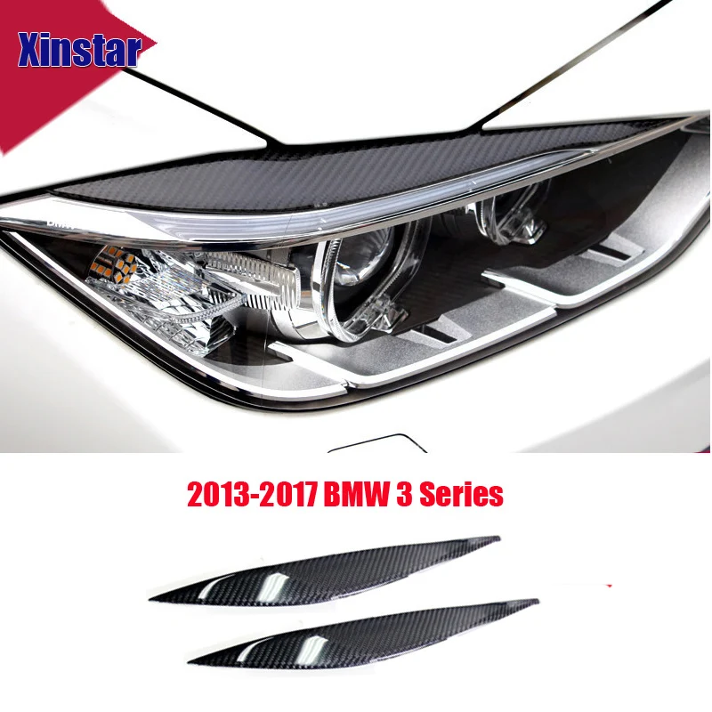 

2pcs M Performance Carbon Fiber Car Eyebrow Sticker For 2013 to 2017 Bmw 3 Series F30 320 328 335 2011 To 2017 5 Series F10 520