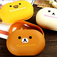 Бесплатная доставка кауаий рилакума и желтый куриный мыльница для ванной