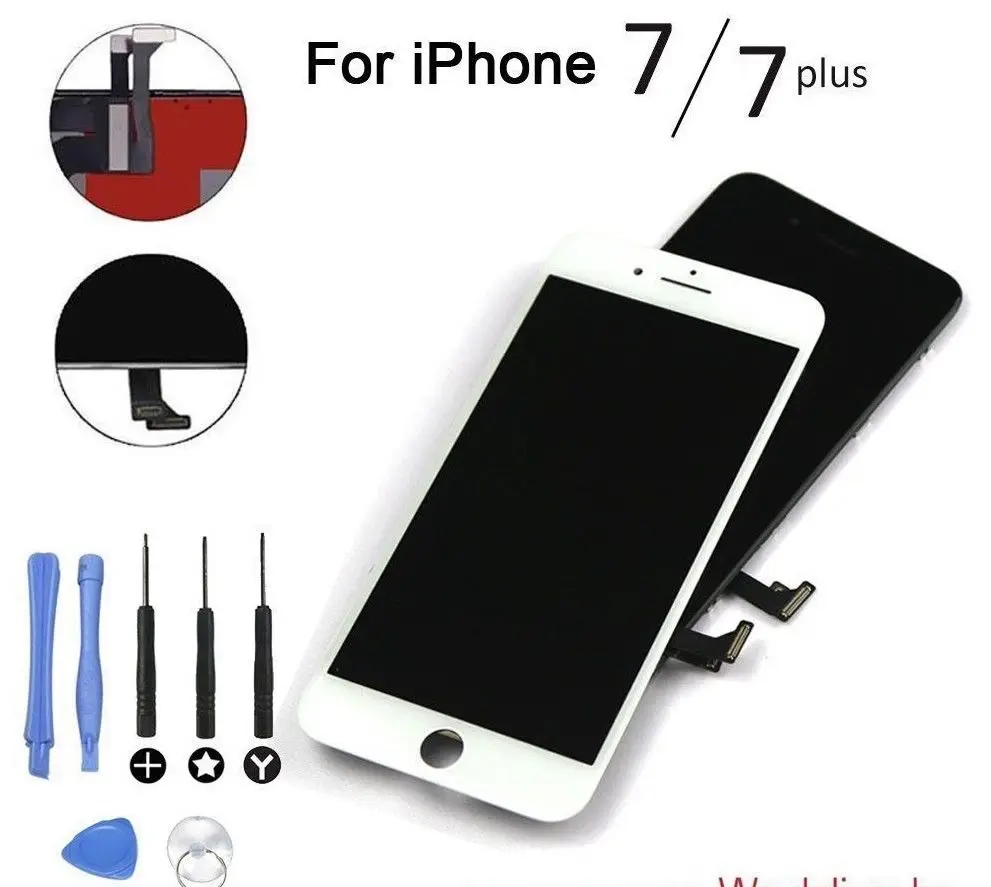 100% протестированный высококачественный ЖК дисплей для Iphone 7 LCD/7 PLUS запасная